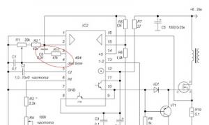 Схема включення, цоколівка, принцип роботи TL494 на прикладі схем автомобільних перетворювачів напрядження