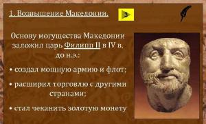 Греція та македонія Посилення Македонії за царя Філіпа II