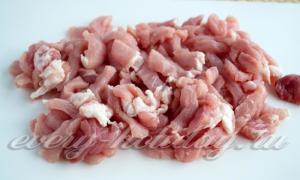 Stapsgewijs recept voor varkensgehakt Koteletten Vleeskoteletten in stukjes